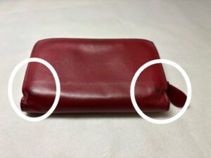 【BOTTEGA VENETA】 二つ折り財布の部分補色修理