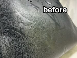 【Louis Vuitton】 バッグの猫爪傷の修復